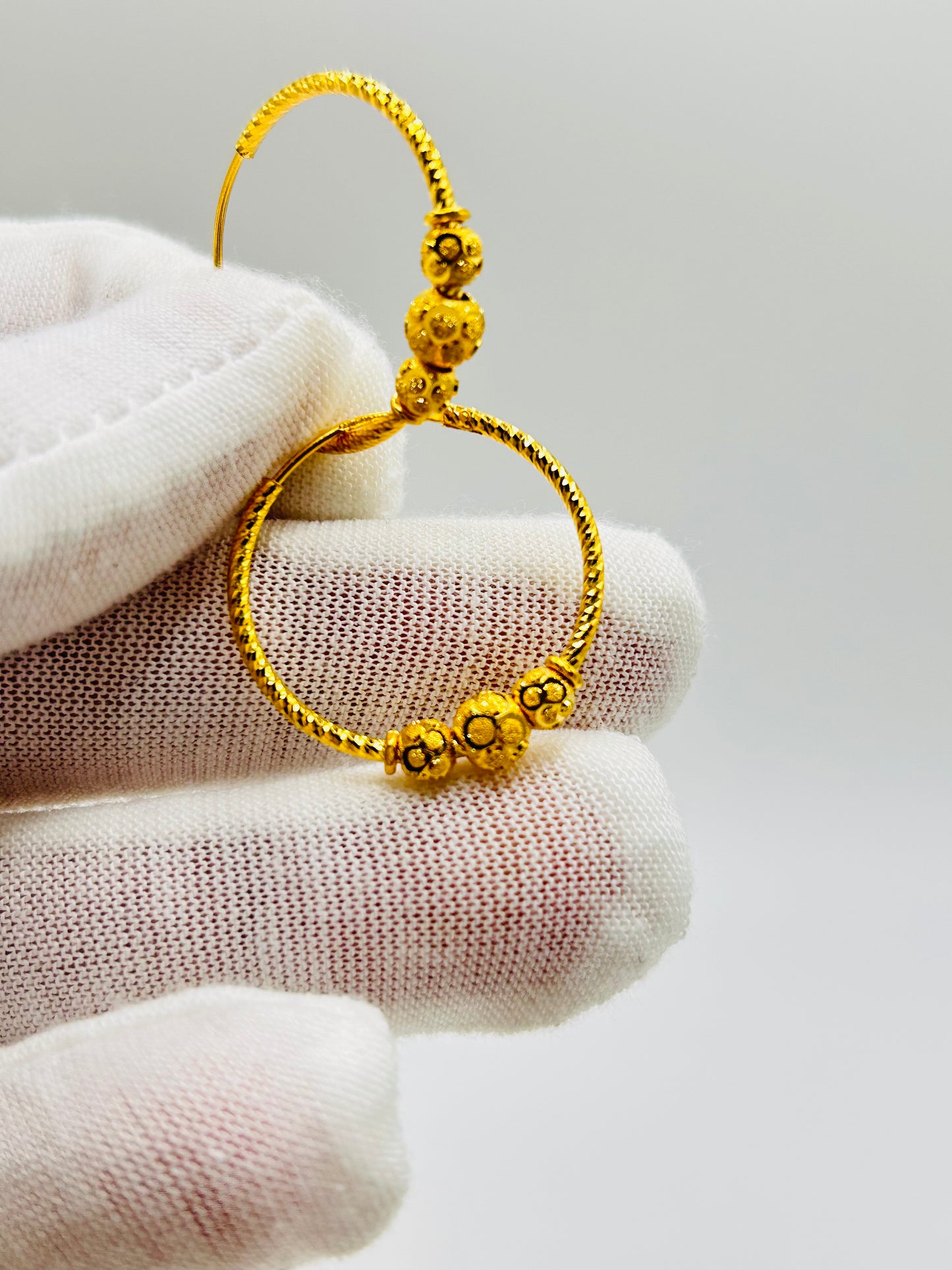 22ct Gold Earrings / Balia – 3.4g (Hallmarked)
