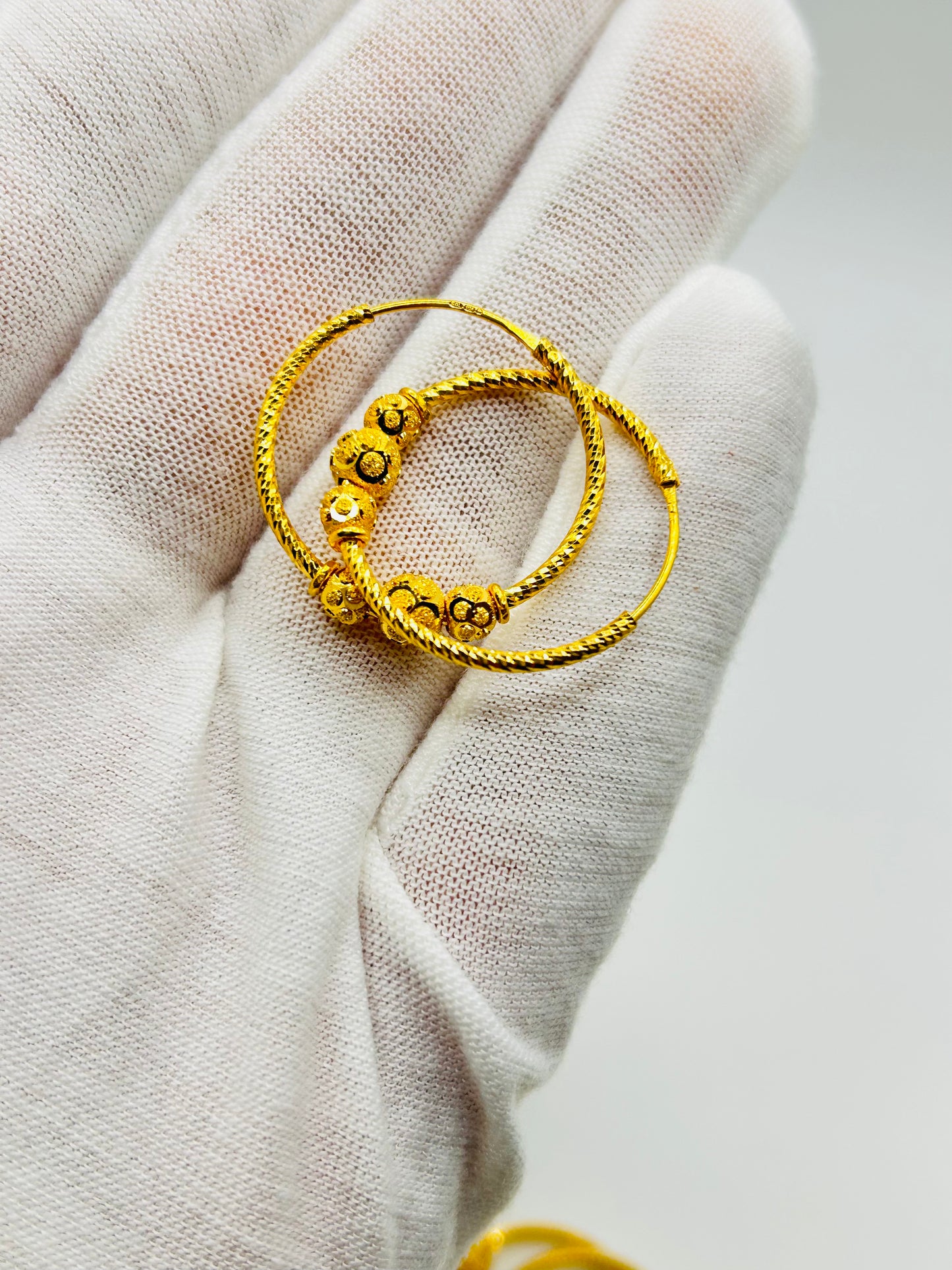 22ct Gold Earrings / Balia – 3.4g (Hallmarked)