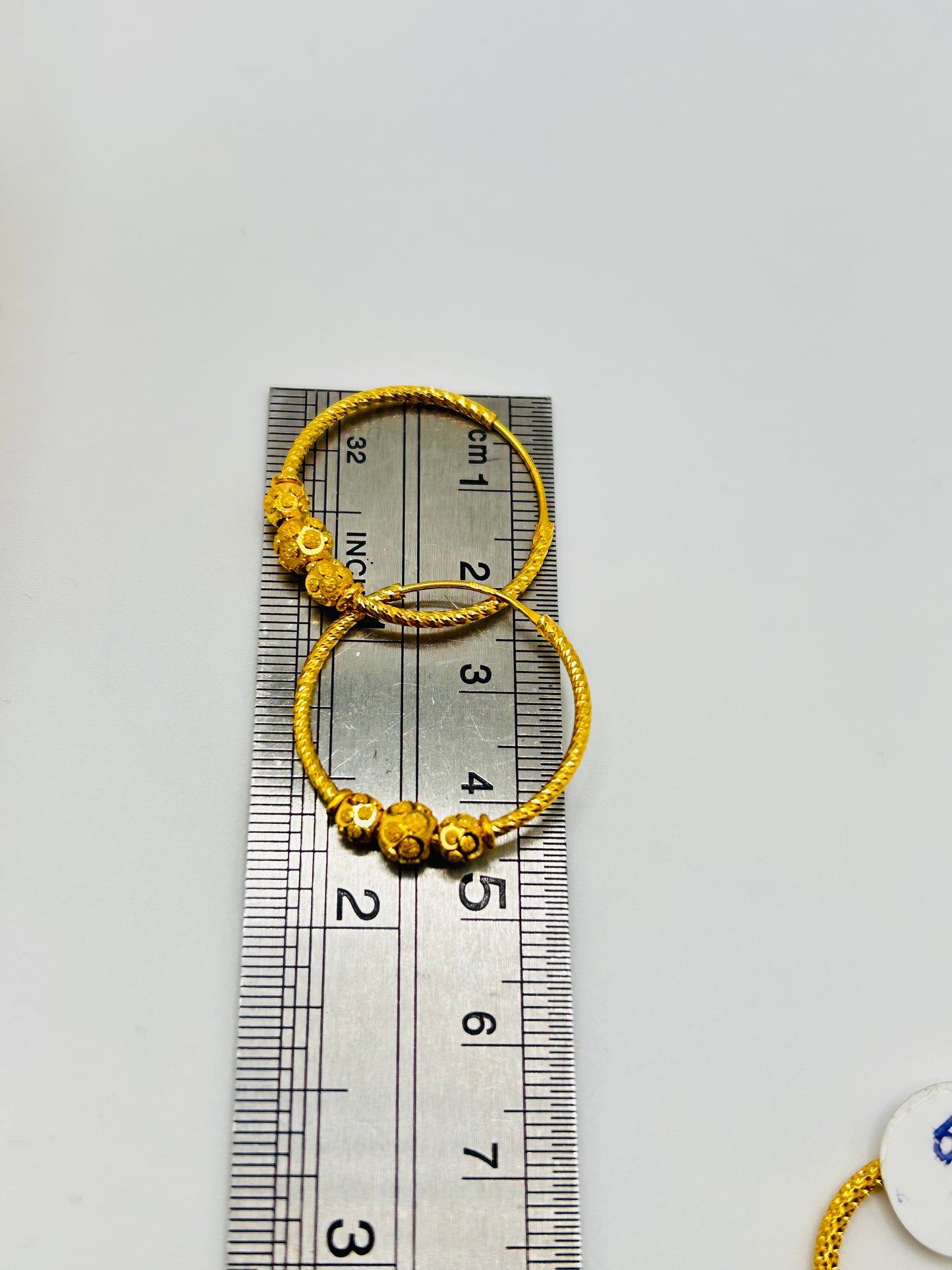 22ct Gold Earrings / Balia – 3.4g (Hallmarked)