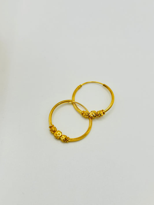 22ct Gold Earrings / Balia – 2.6g (Hallmarked)