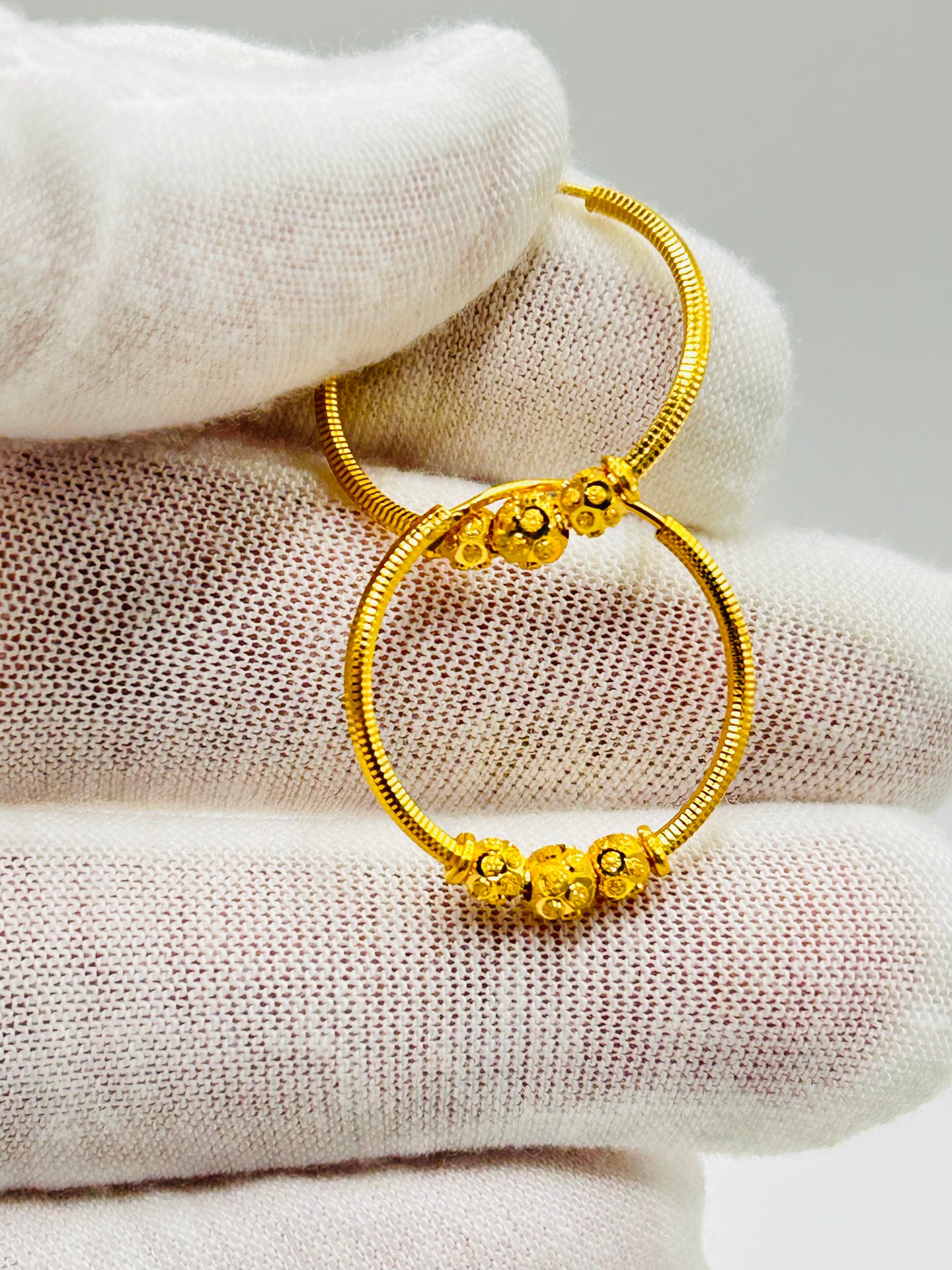 22ct Gold Earrings / Balia – 2.6g (Hallmarked)