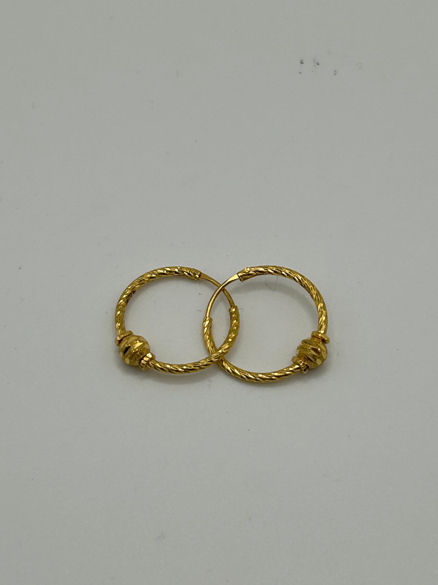 22ct Gold Hallmarked Earrings 2.0g