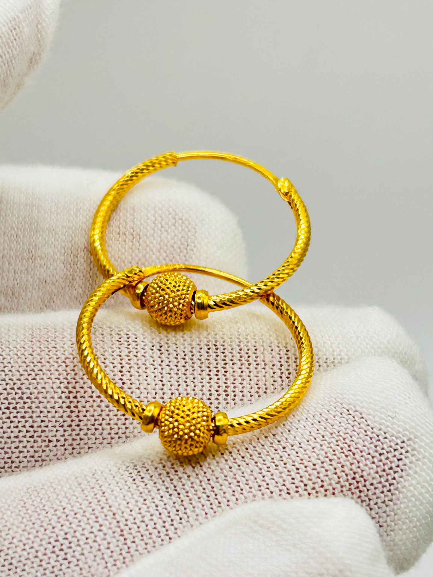22ct Gold Earrings / Balia – 2.7g (Hallmarked)