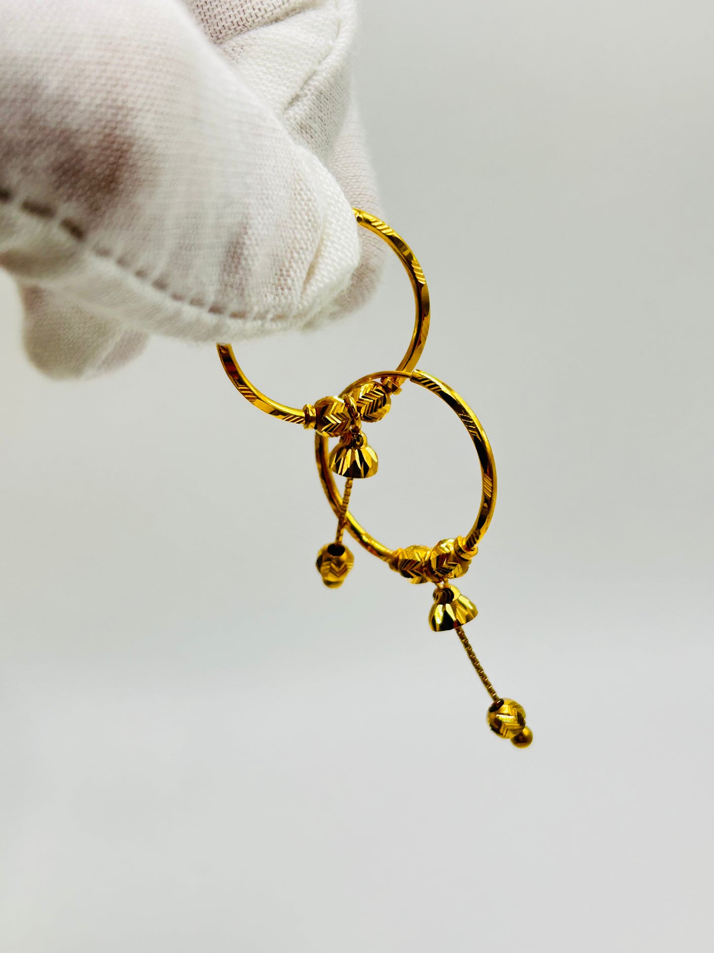 22ct Gold Earrings / Balia – 3.2g (Hallmarked)