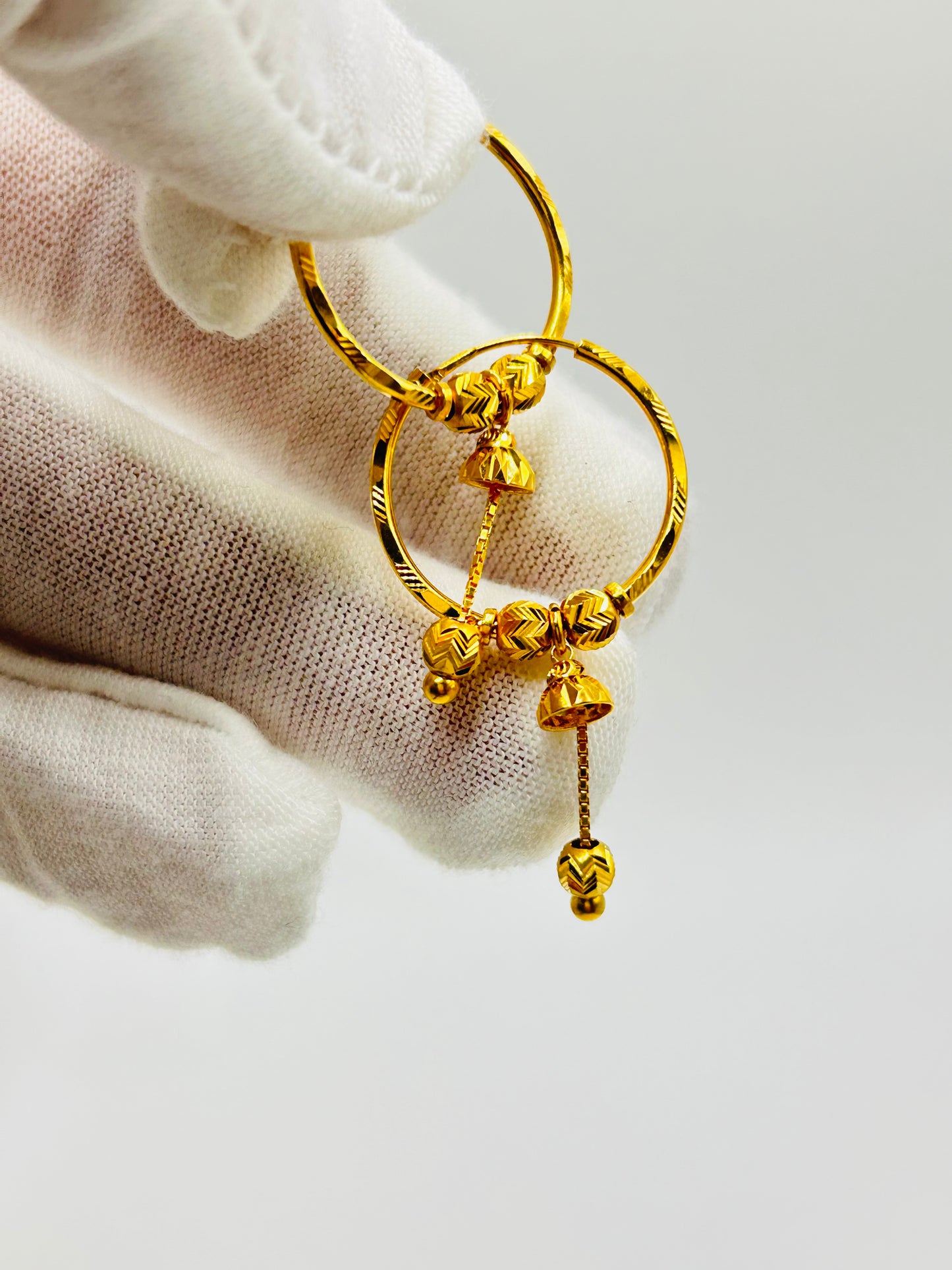 22ct Gold Earrings / Balia – 3.2g (Hallmarked)