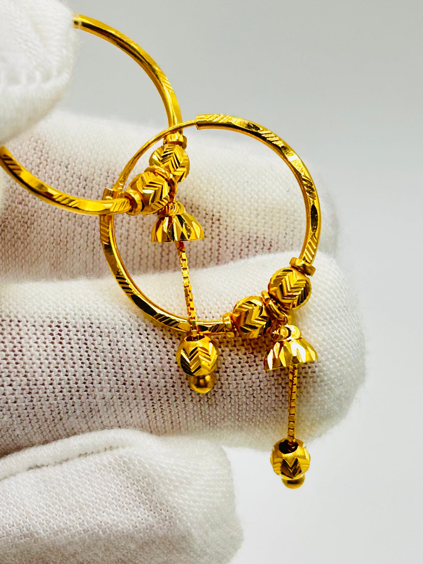 22ct Gold Earrings / Balia – 3.2g (Hallmarked)