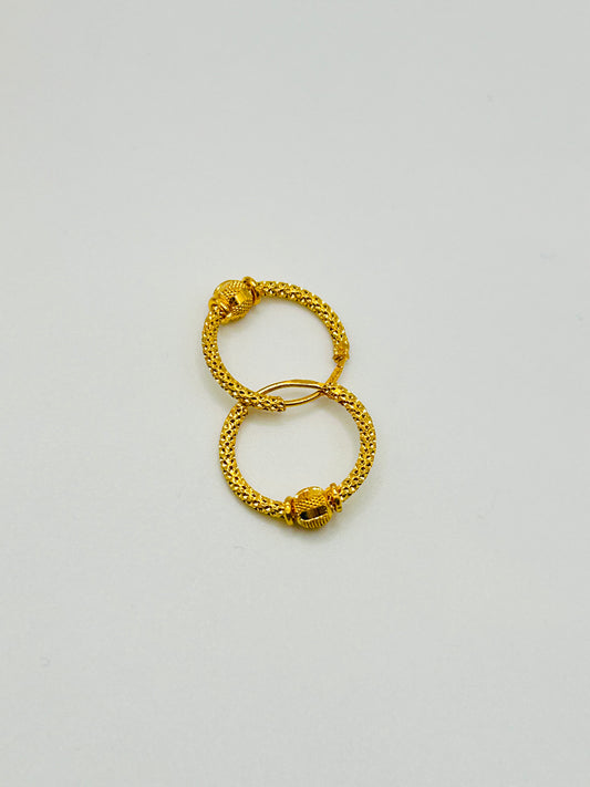 22ct Gold Earrings / Balia – 1.9g (Hallmarked)