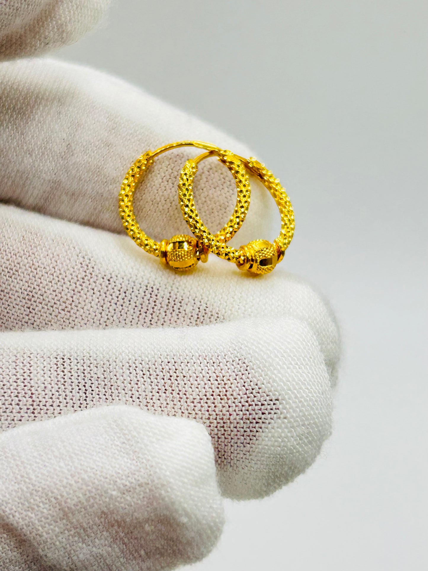 22ct Gold Earrings / Balia – 1.9g (Hallmarked)