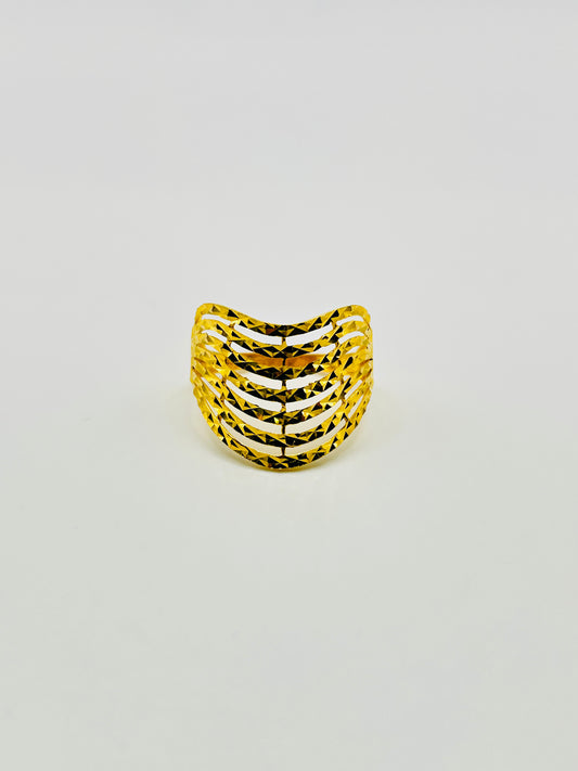 22ct Gold Ladies' Ring – 2.6g – Size P (Hallmarked)