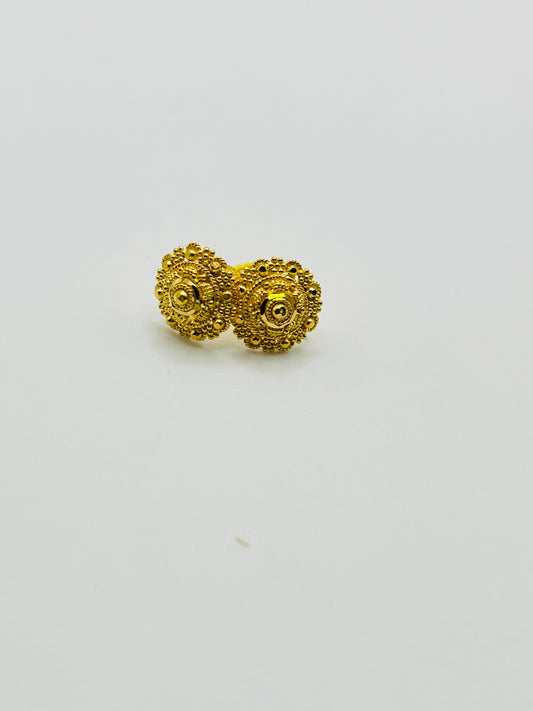 22ct Gold Stud Earrings – 2.4g (Hallmarked)