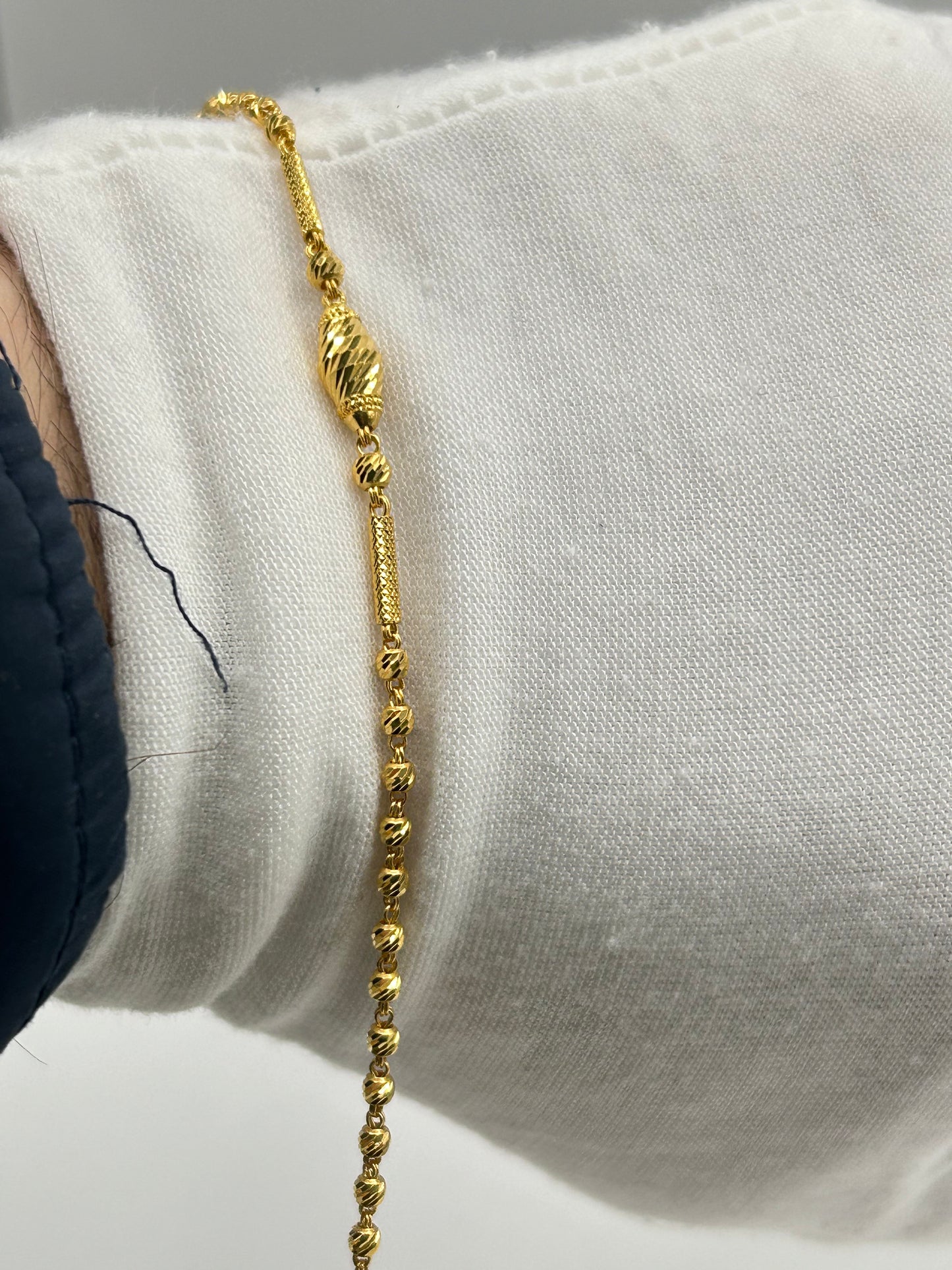 22ct Gold Bracelet – 4.7g, 8 Inches, Hallmarked