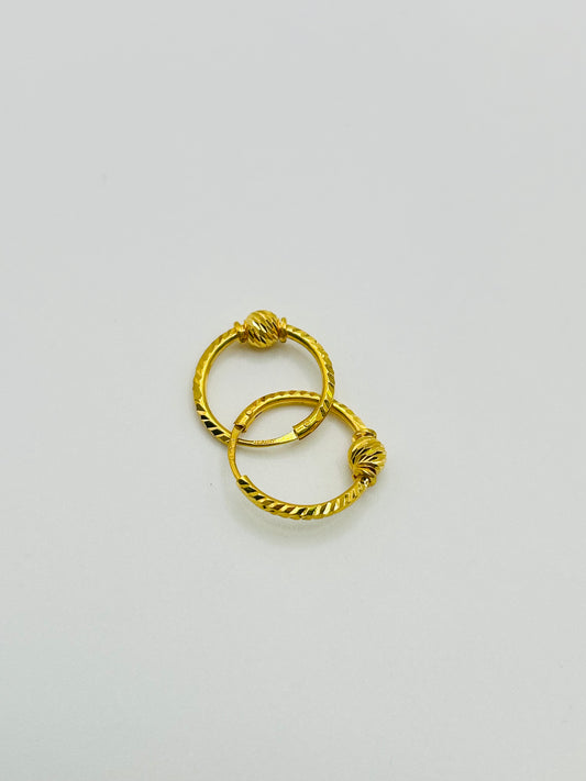 22ct Gold Earrings – 1.7g (Hallmarked)
