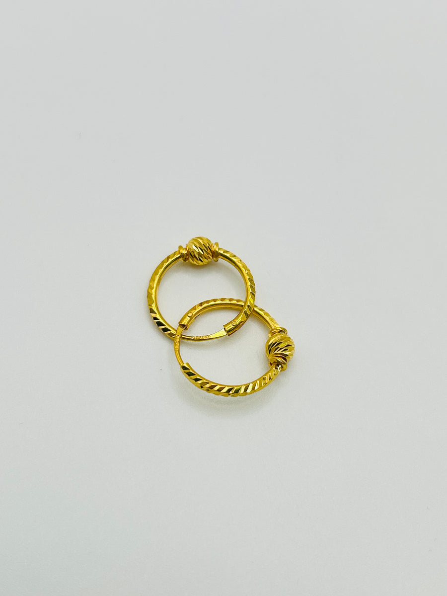 22ct Gold Earrings – 1.7g (Hallmarked)