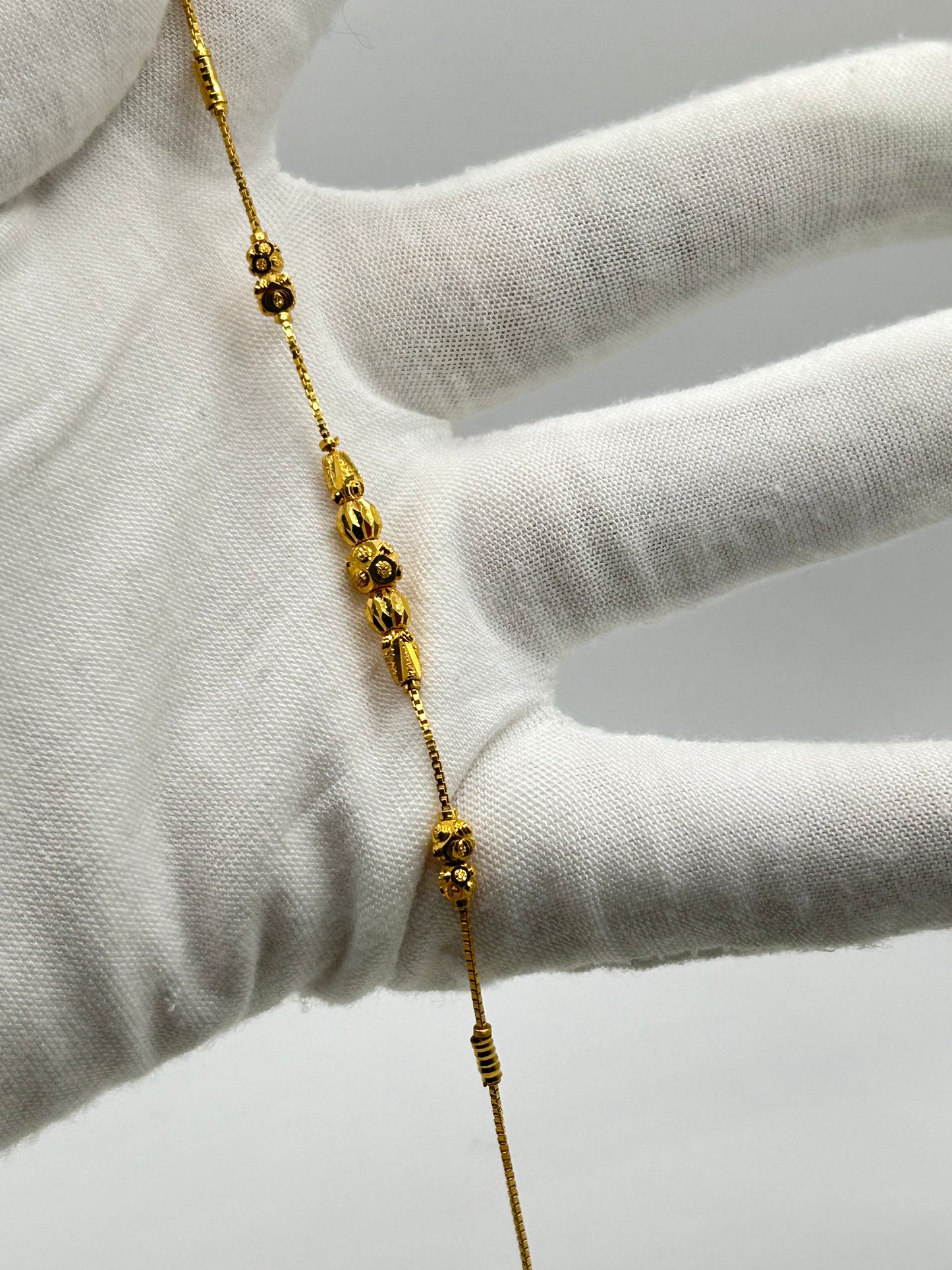 22ct Gold Bracelet – 4.2g, 7.5 Inches, Hallmarked