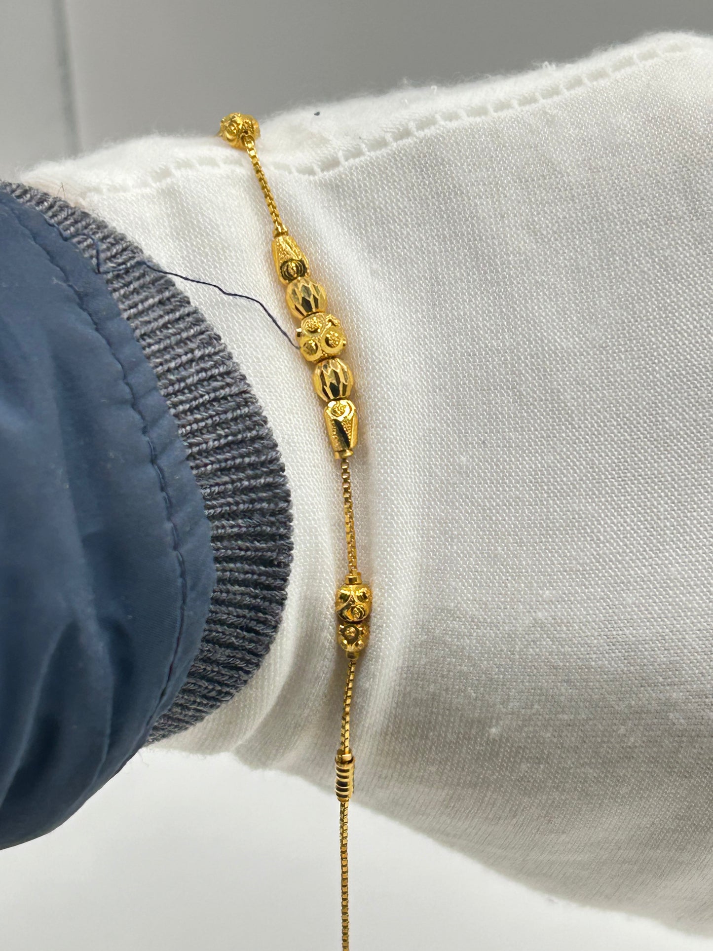 22ct Gold Bracelet – 4.2g, 7.5 Inches, Hallmarked
