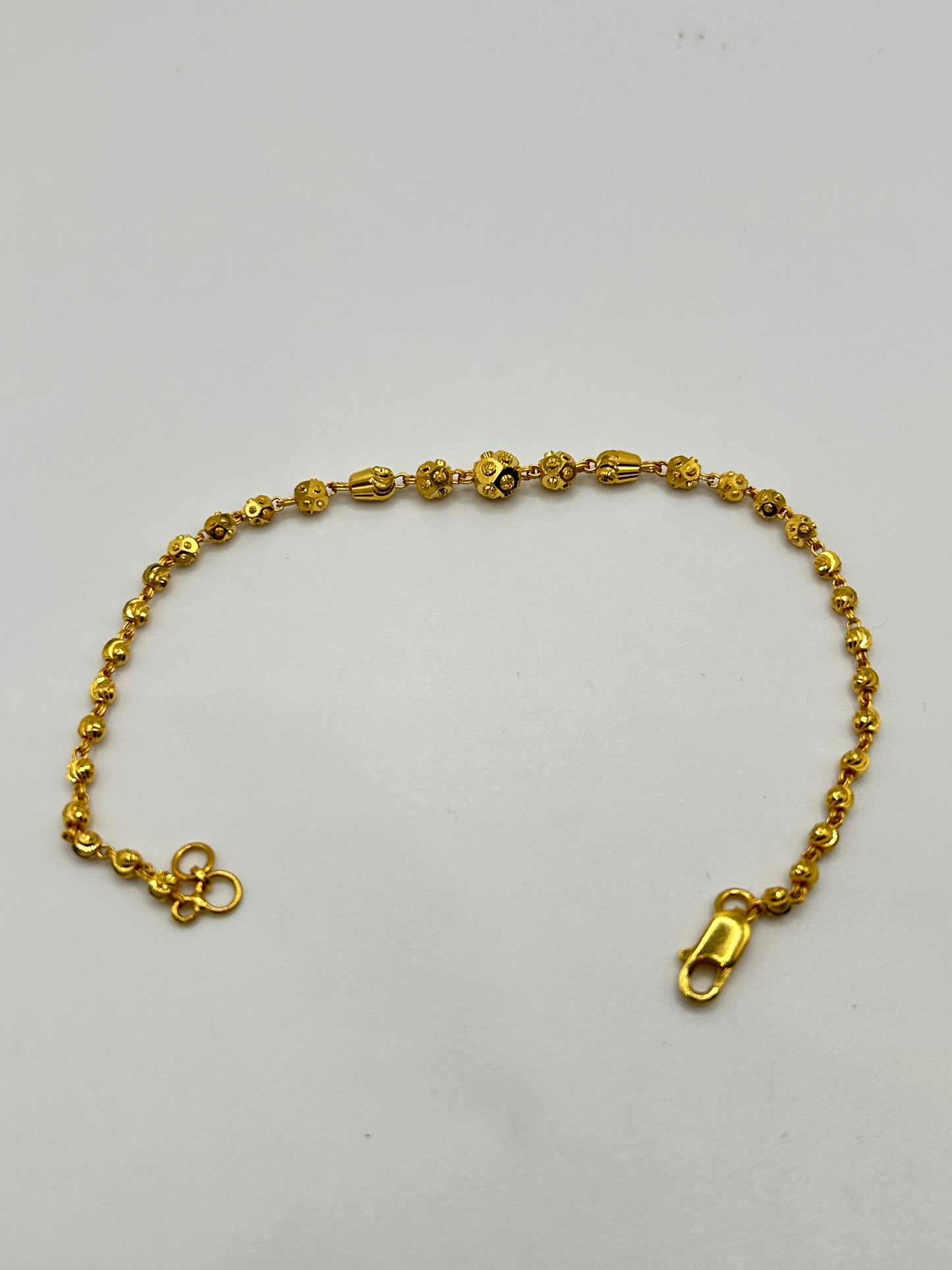 22ct Gold Bracelet – 4.9g, 7.5 Inches, Hallmarked