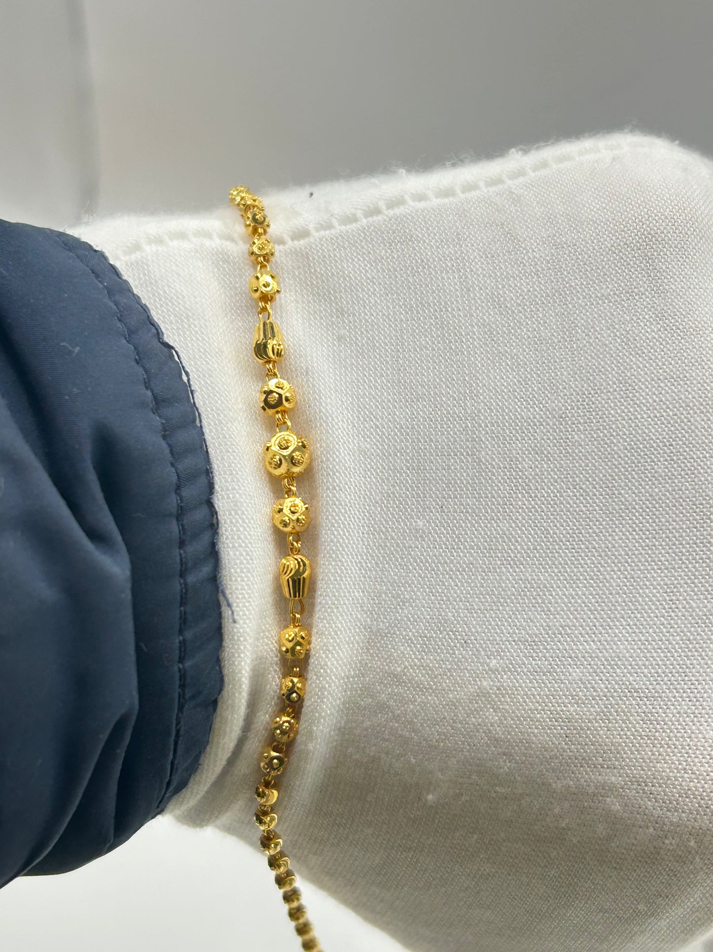 22ct Gold Bracelet – 4.9g, 7.5 Inches, Hallmarked