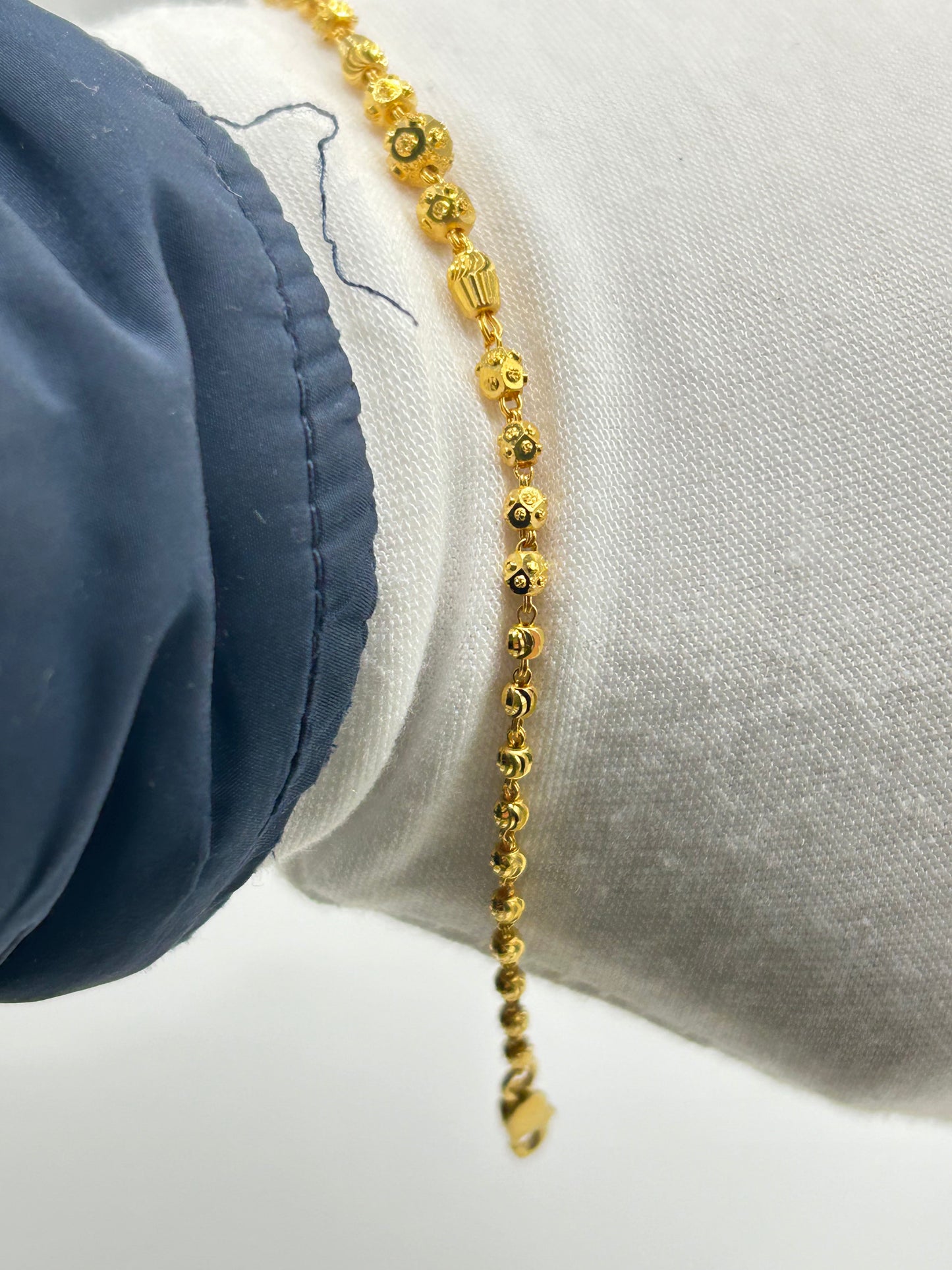 22ct Gold Bracelet – 4.9g, 7.5 Inches, Hallmarked
