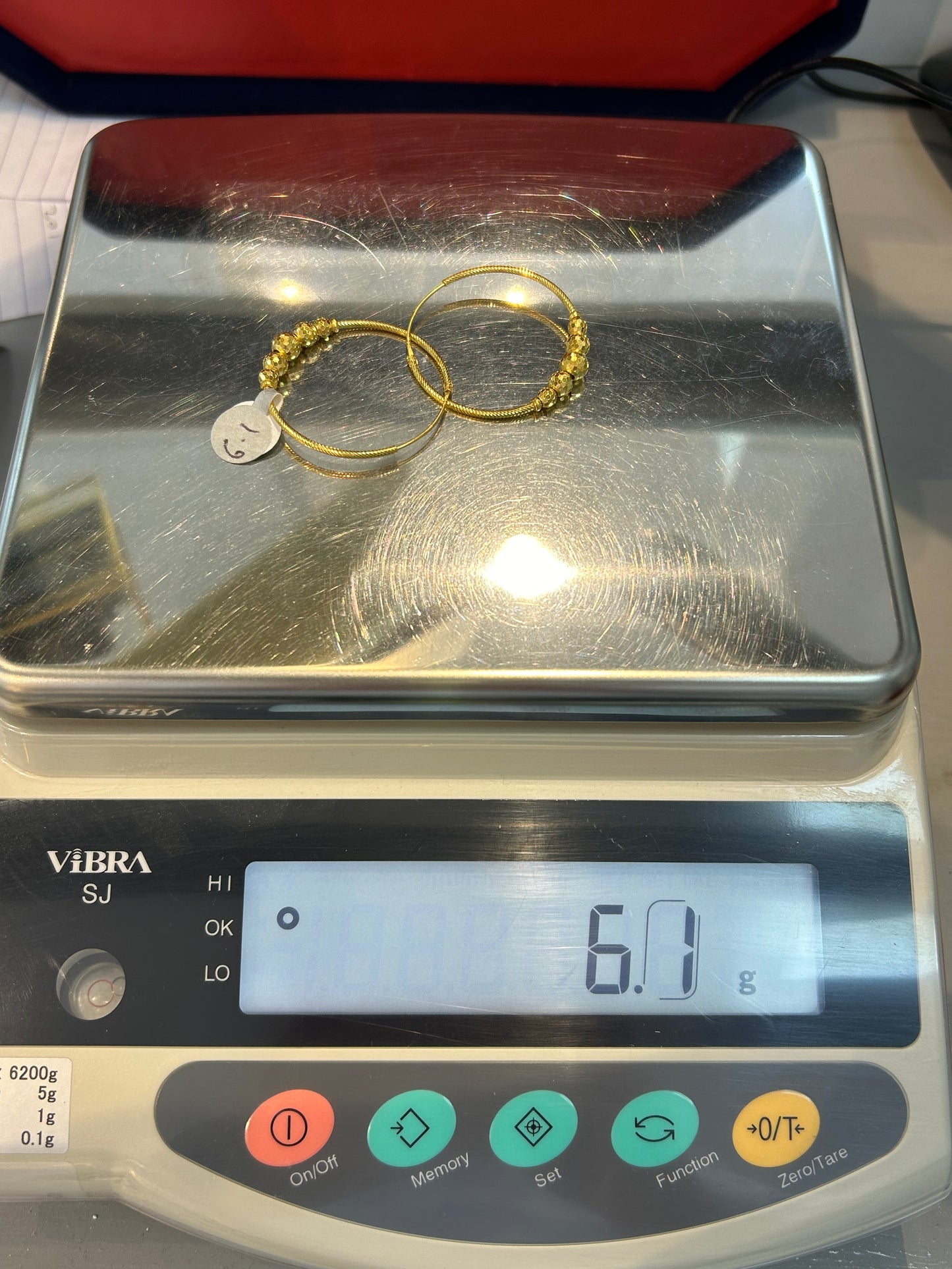 22ct Gold Earrings 6.1 grams Hallmarked
