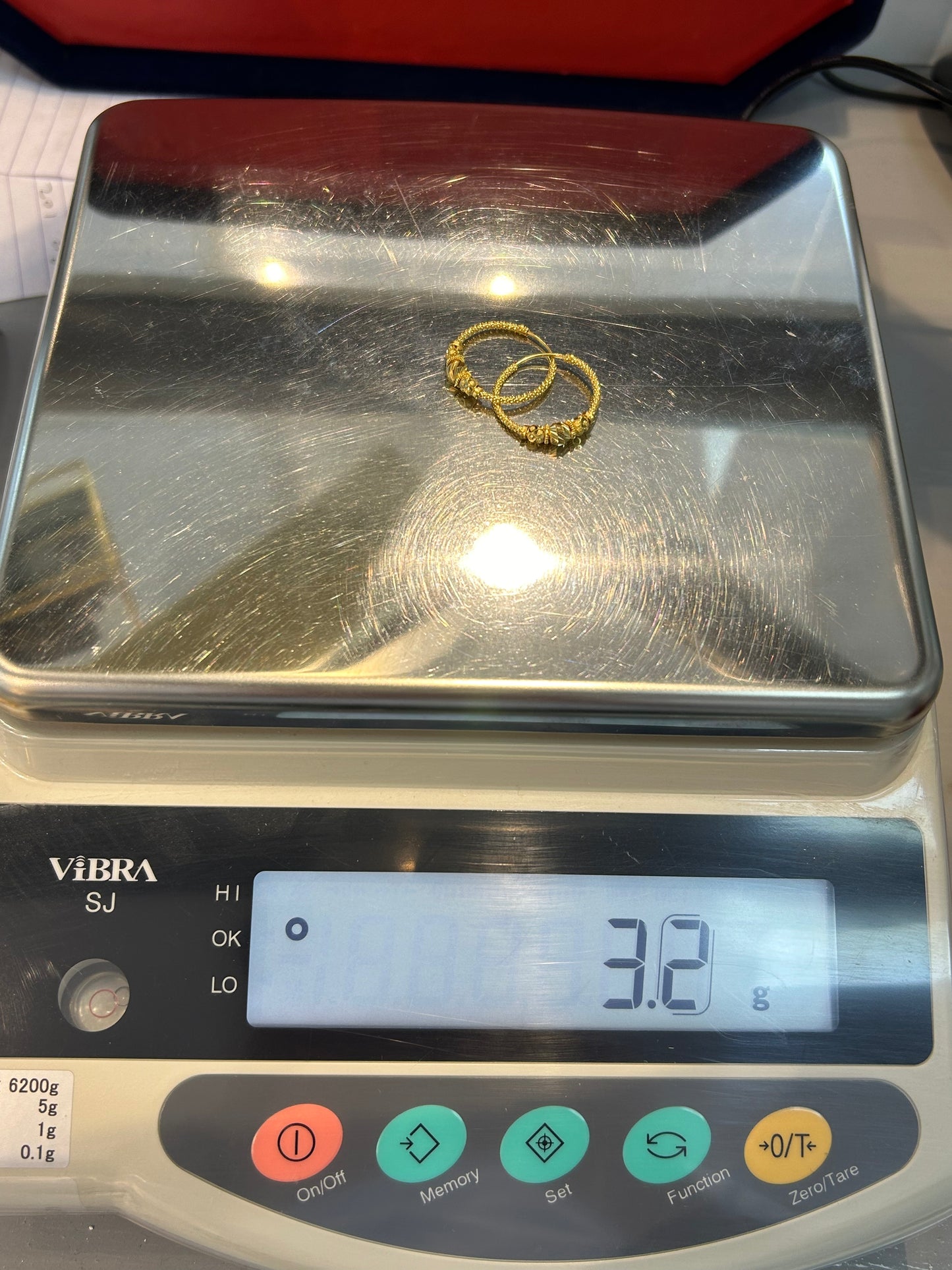 22ct Gold Earrings – 3.2g, Hallmarked