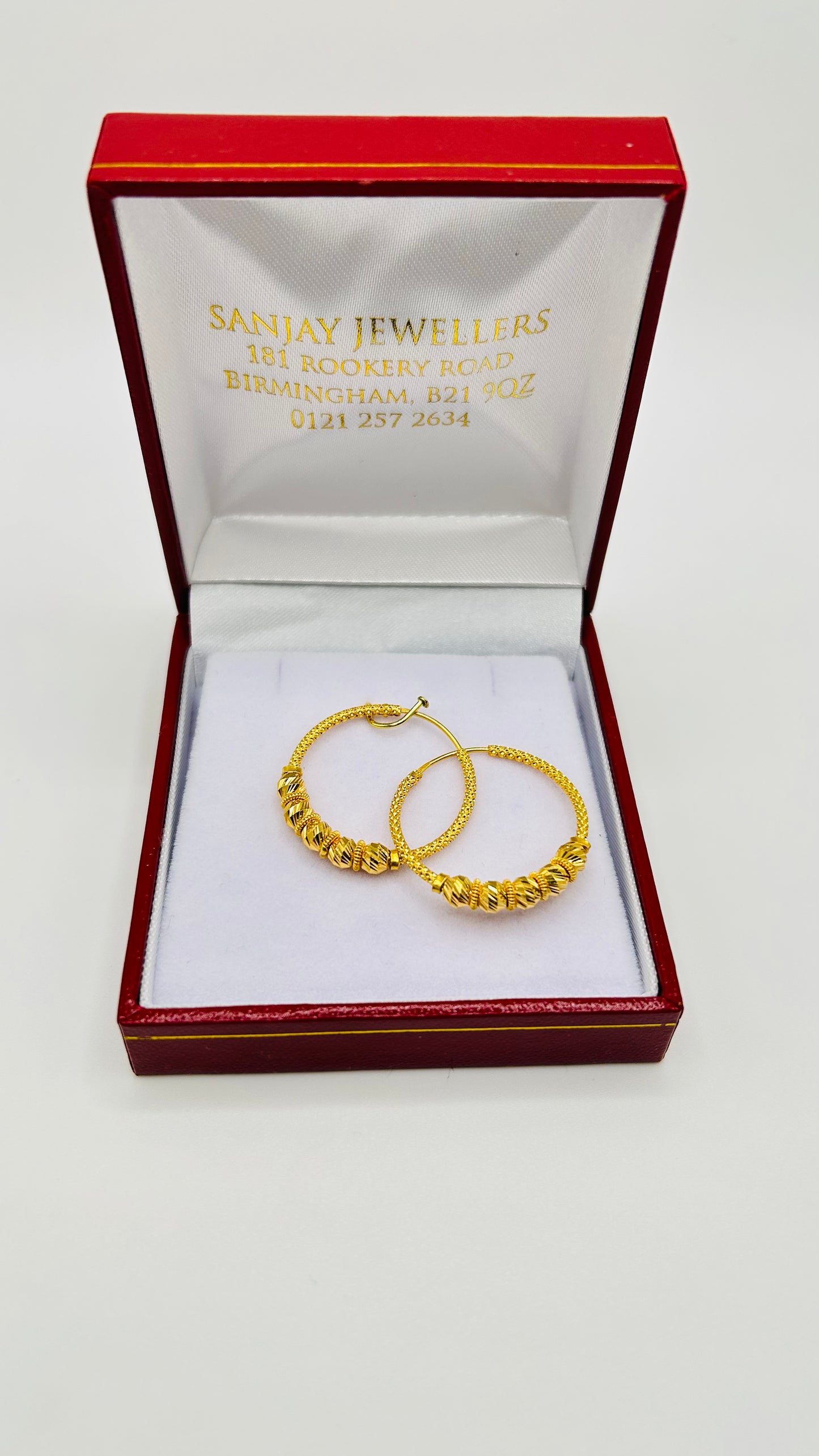 22ct Gold Earrings – 4.0g, Hallmarked