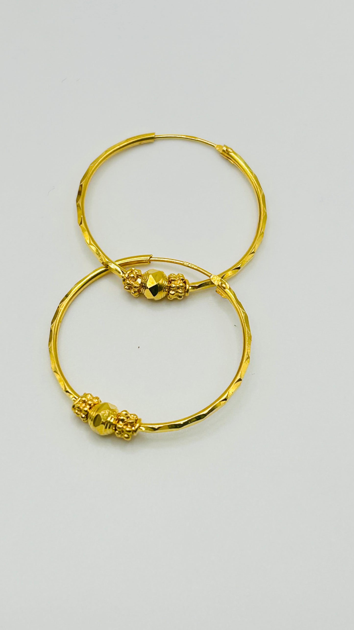 22ct Gold Earrings – 4.3g, Hallmarked
