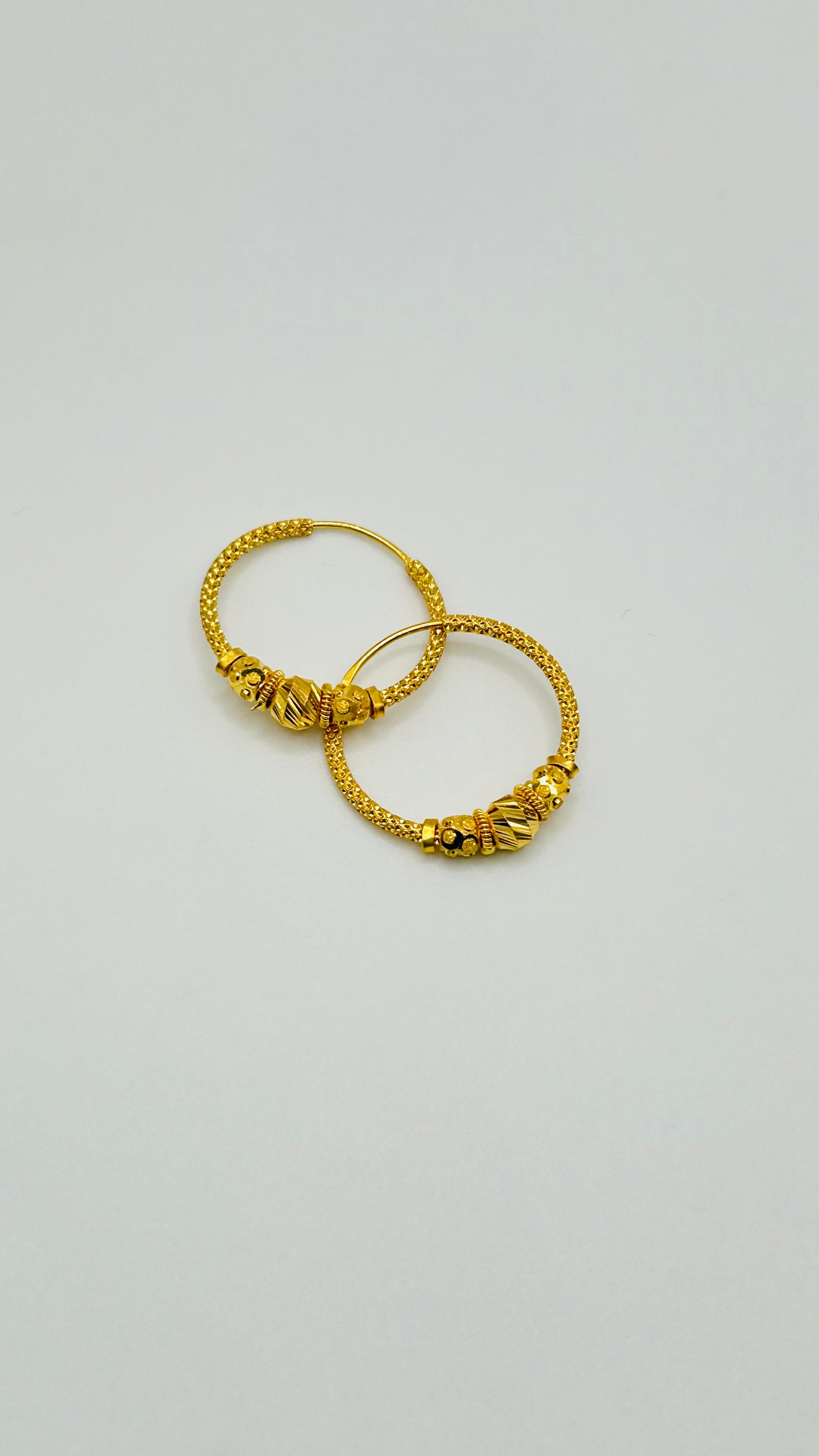 22ct Gold Earrings – 3.2g, Hallmarked