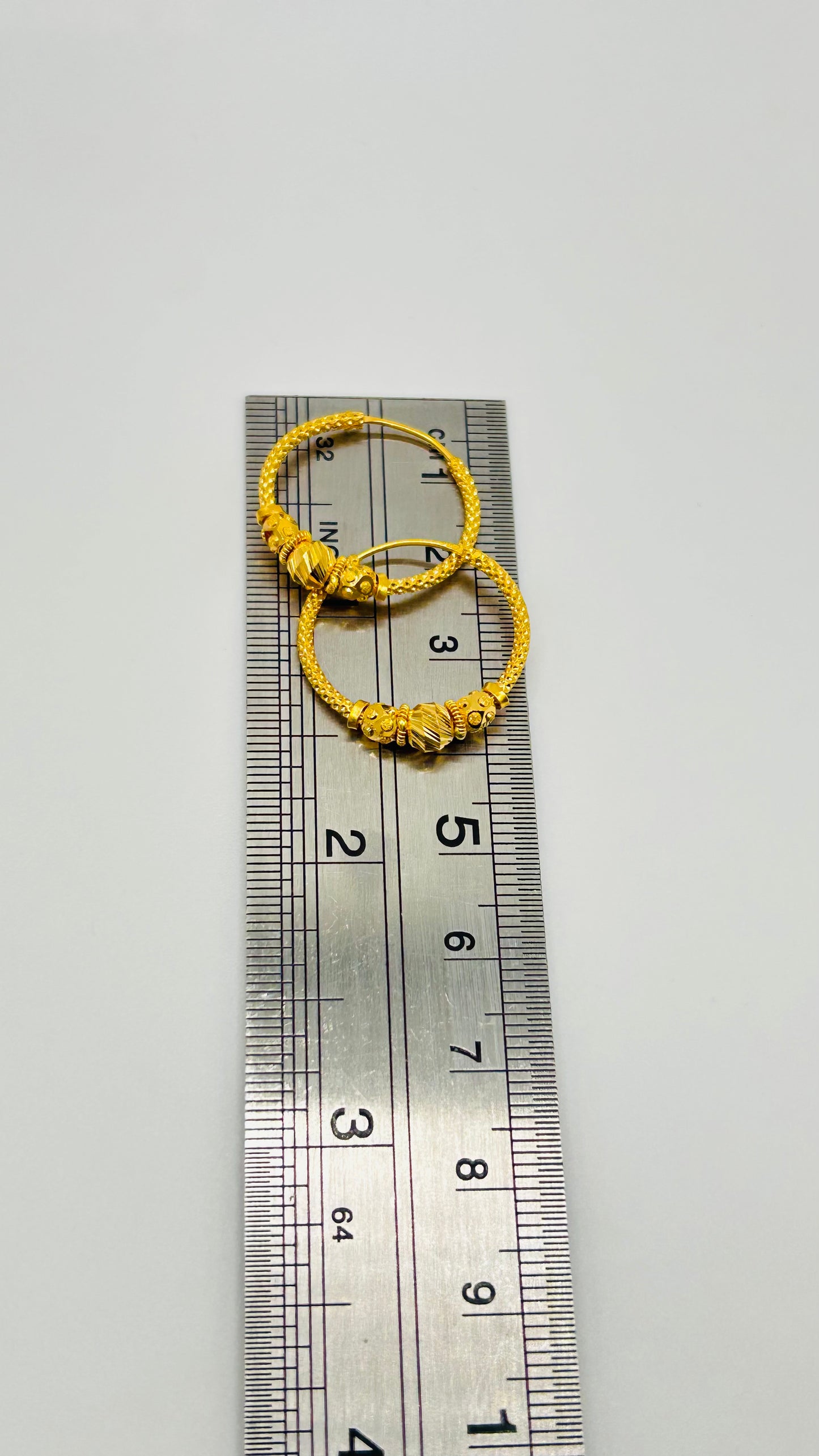 22ct Gold Earrings – 3.2g, Hallmarked