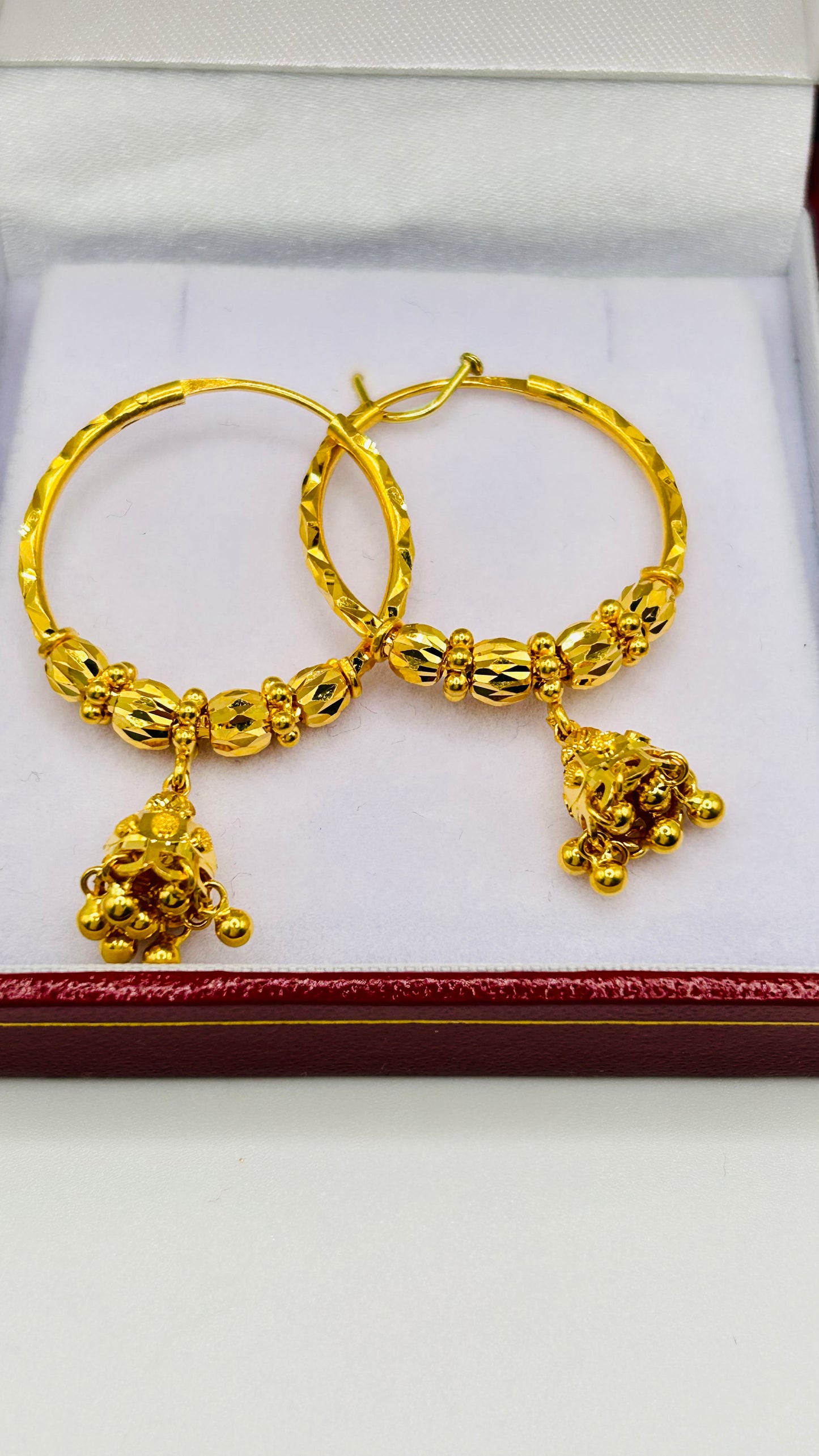 22ct Gold Earrings – 7.5g, Hallmarked
