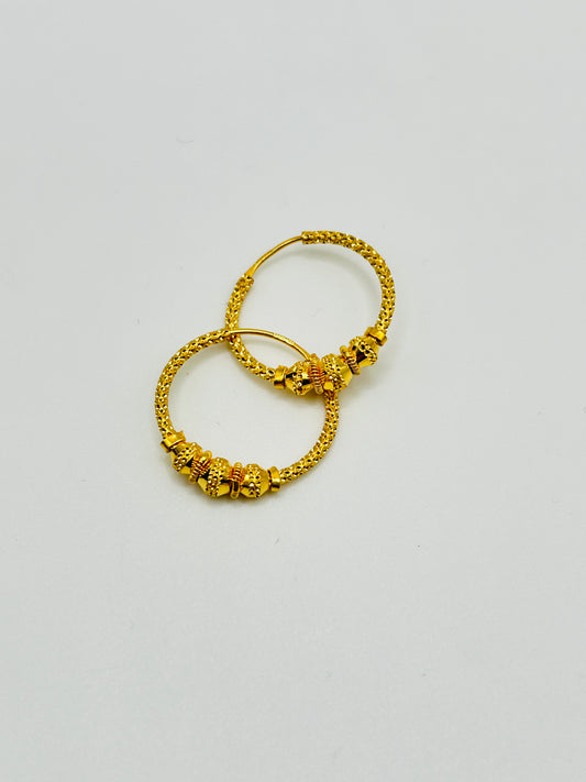 22ct Gold Earrings – 2.8g (Hallmarked)