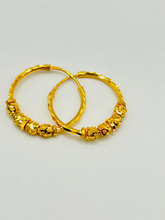 22ct Gold Earrings – 3.2g (Hallmarked)