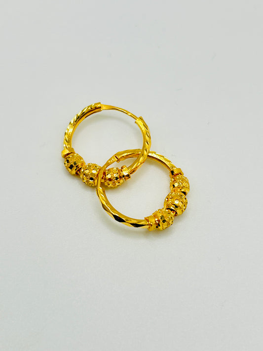22ct Gold Earrings – 2.1g (Hallmarked)