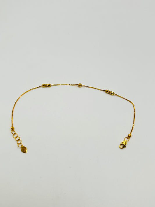 22ct Gold Bracelet – 1.7g, Hallmarked, 7 inch