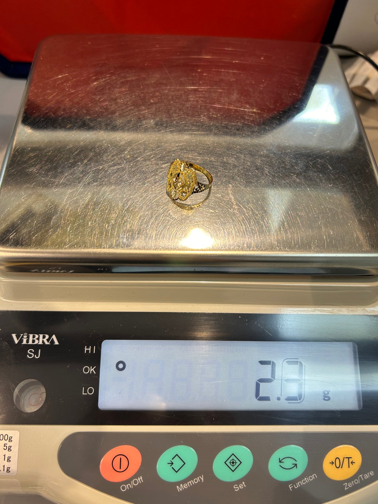 22ct Gold Ladies Ring – Size P½ (2.3g, Hallmarked)