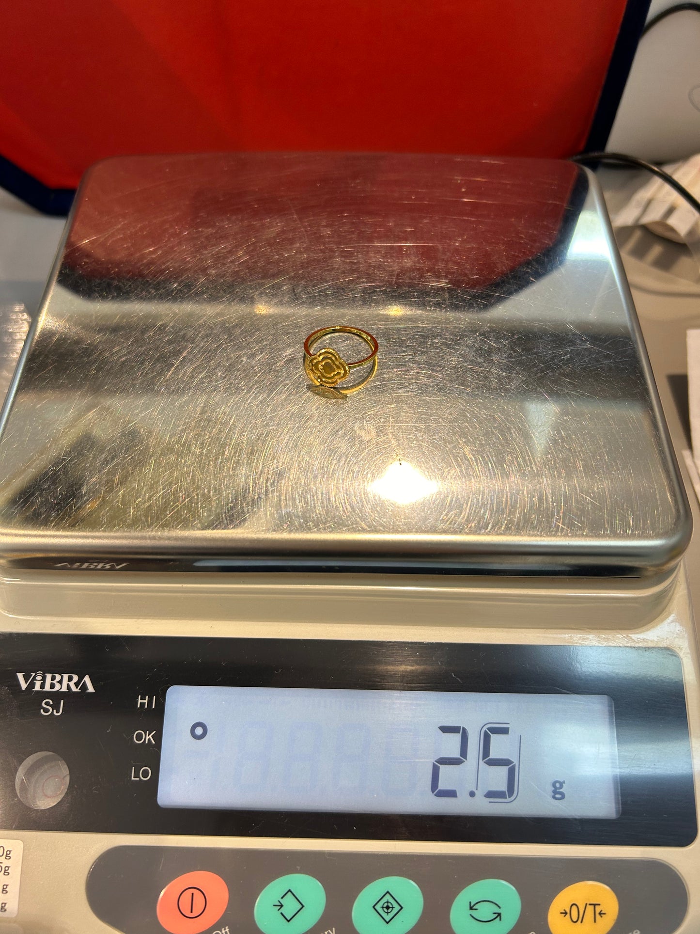 22ct Gold Rainbow Ring – Size O½ (2.5g, Hallmarked)