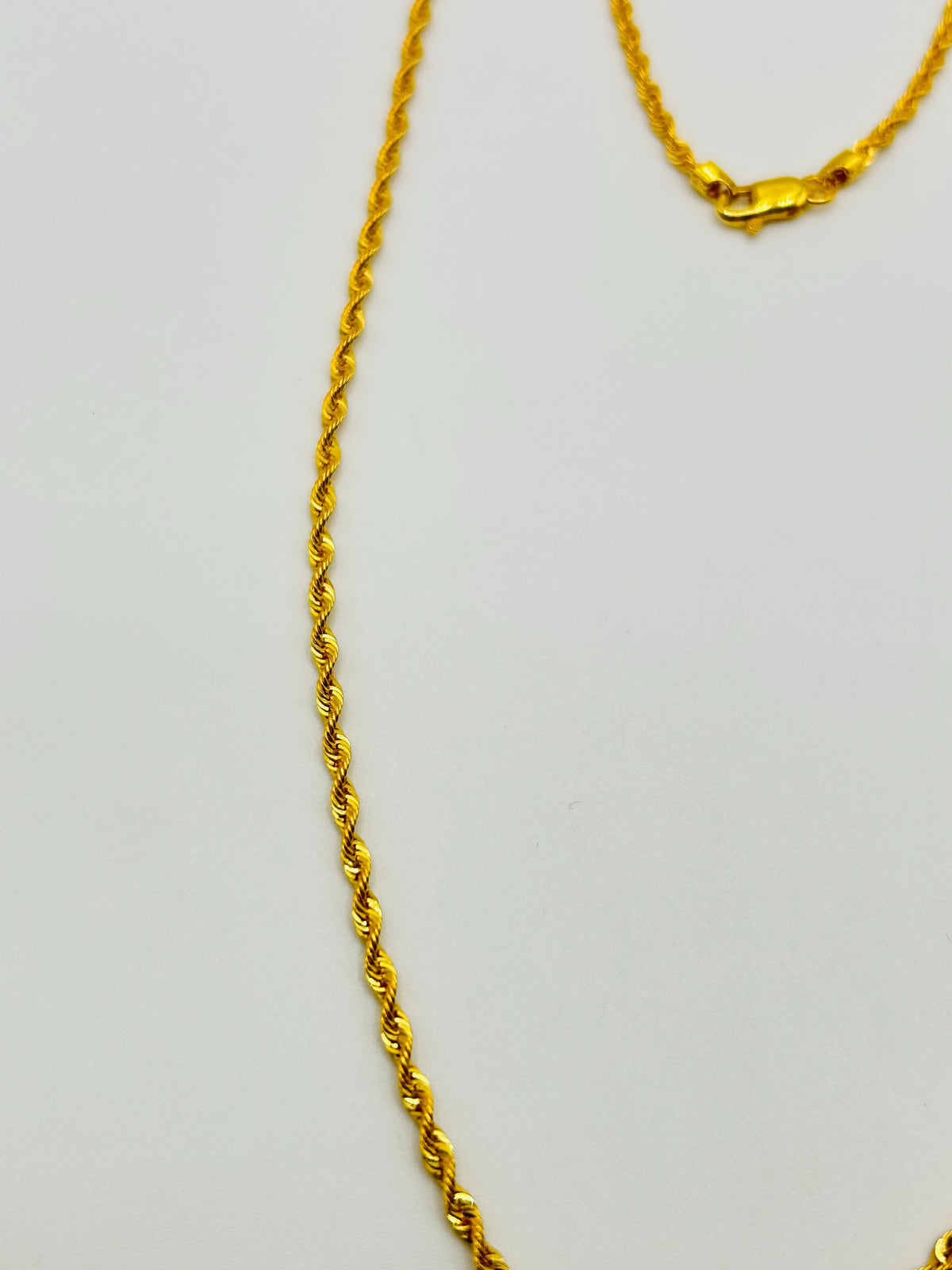 22ct Gold Rope Chain – 3.5g – 18" (Hallmarked)