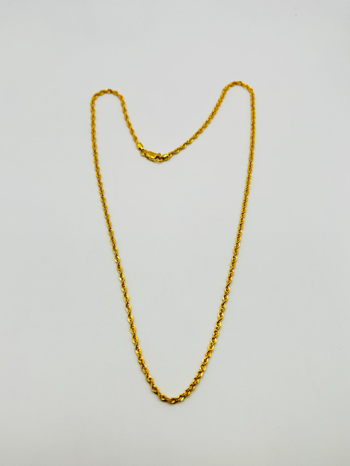 22ct gold rope chain 3.4g 18 inch