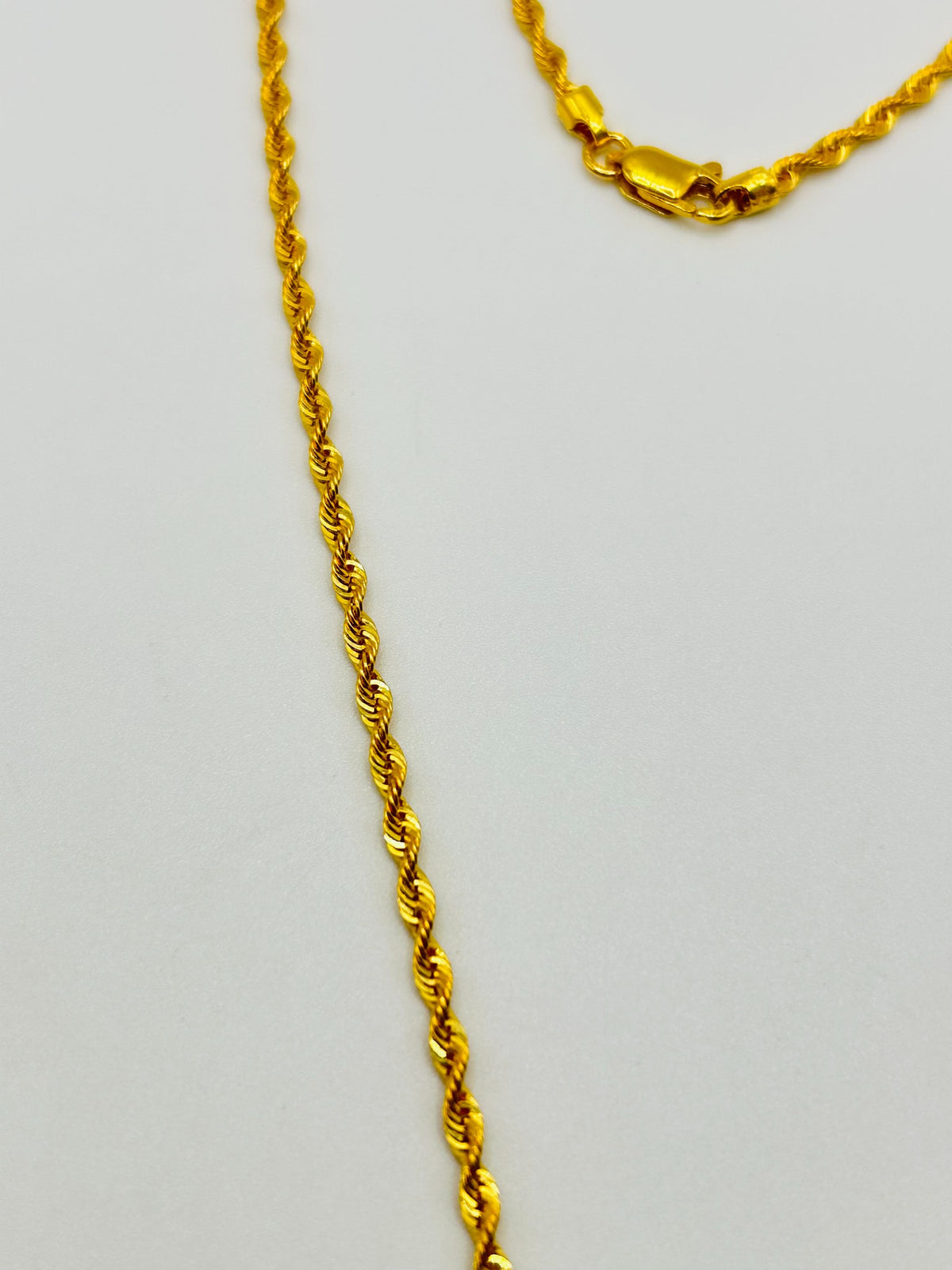 22ct gold rope chain 3.4g 18 inch
