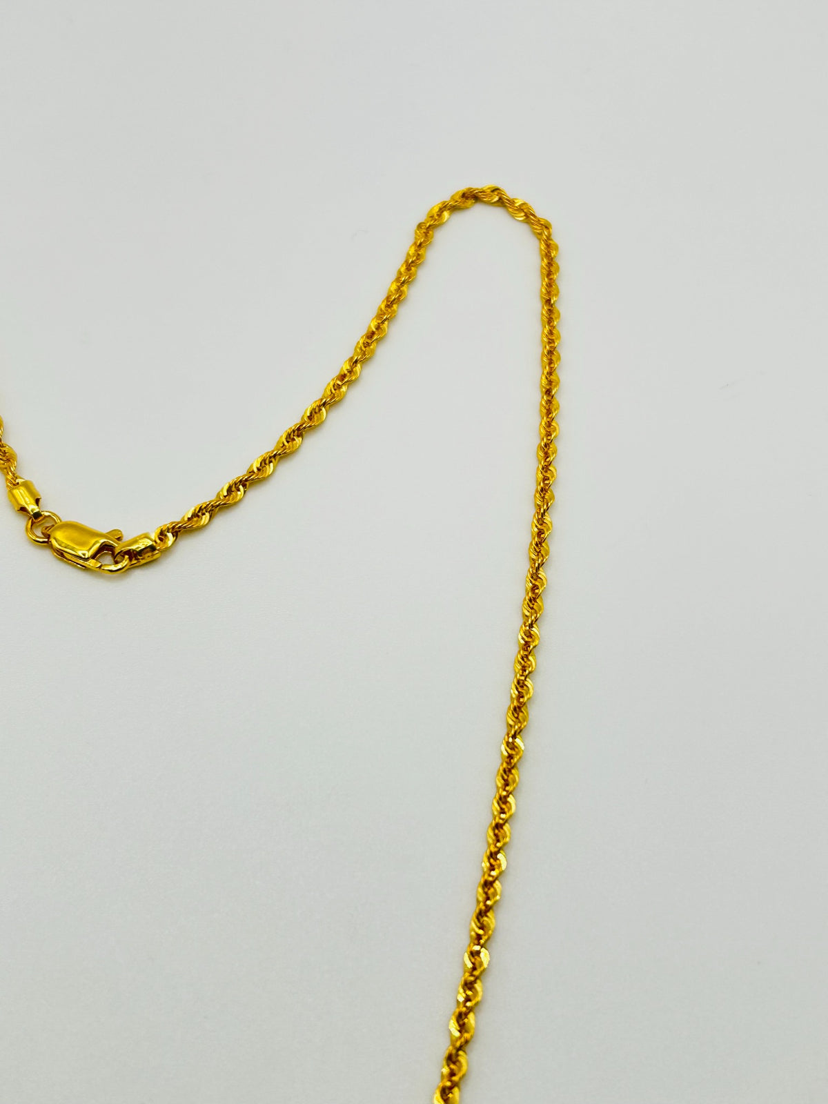 22ct gold rope chain 3.4g 18 inch