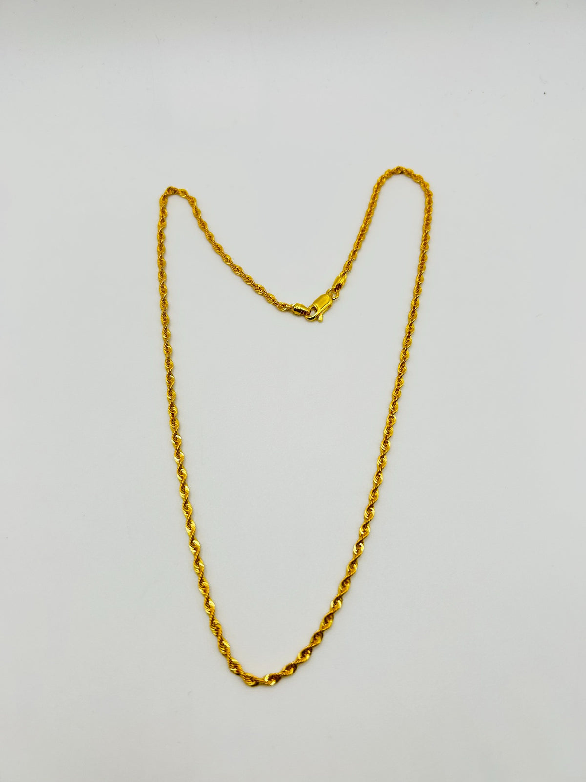 22ct gold rope chain 3.2g 16 inch