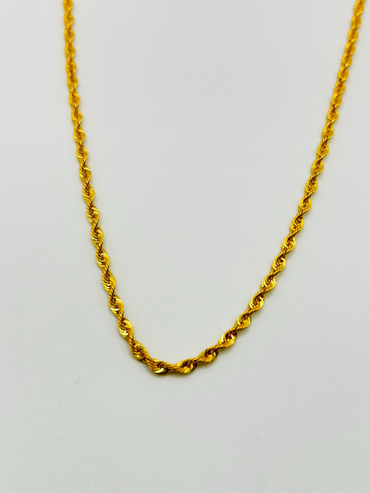 22ct gold rope chain 3.2g 16 inch