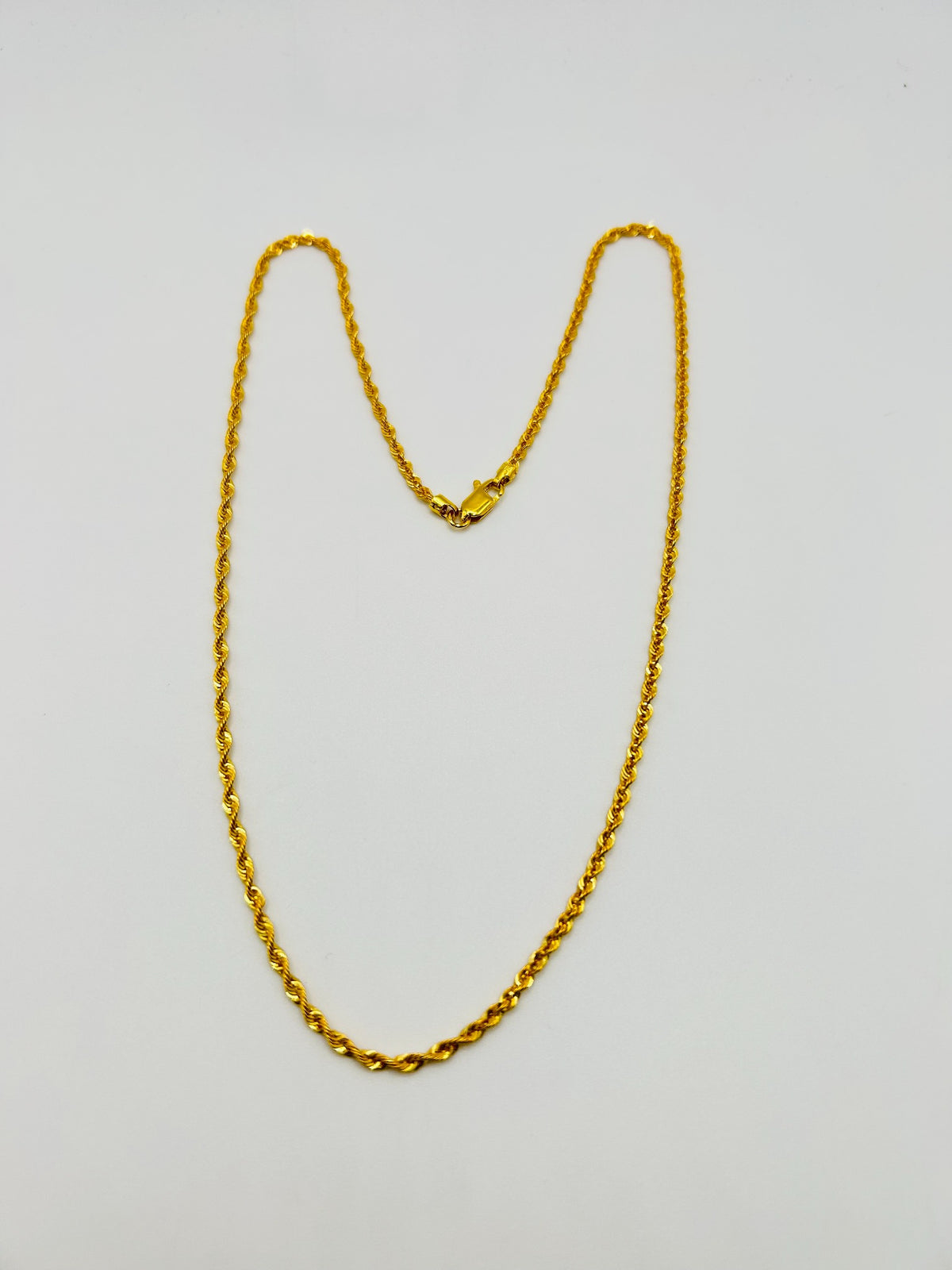22ct gold rope chain 3.3g 18 inch