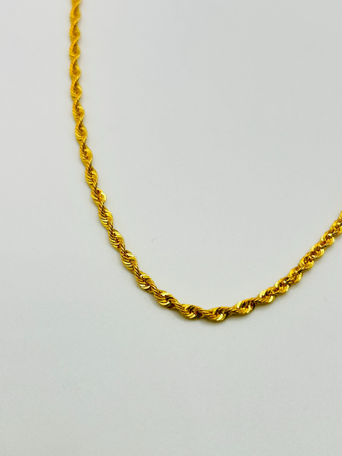 22ct gold rope chain 3.3g 18 inch