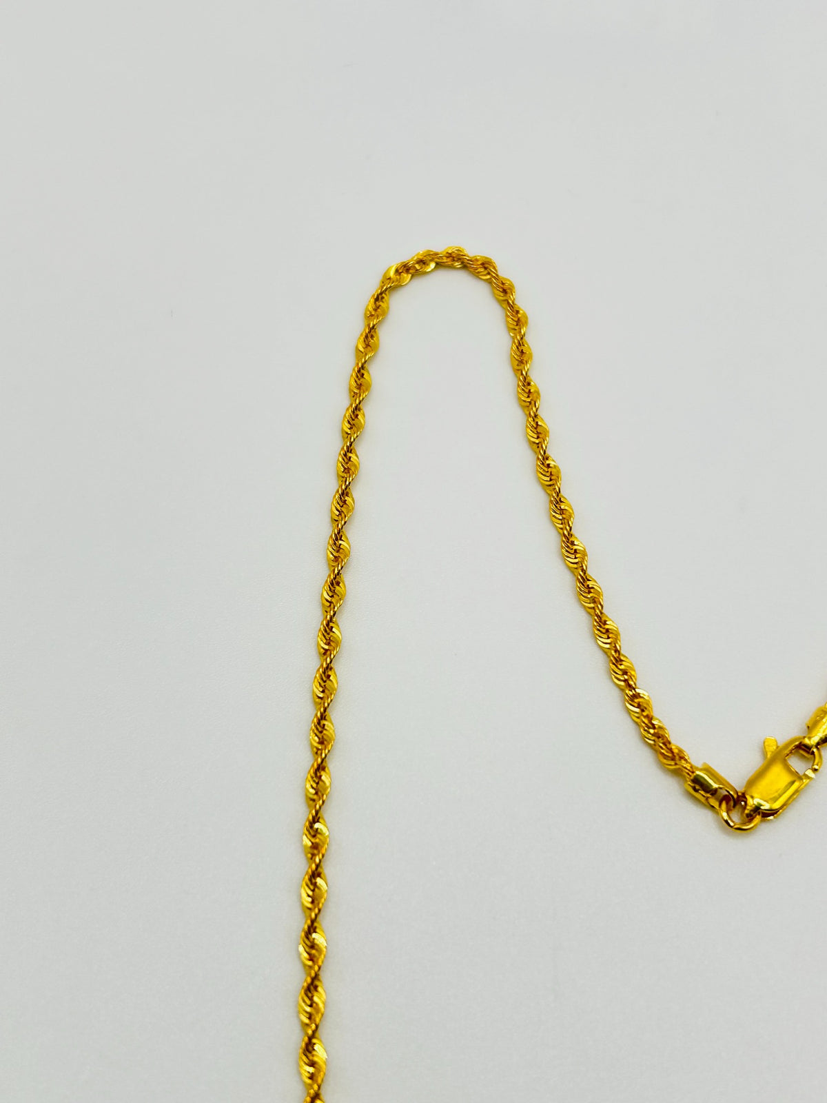 22ct gold rope chain 3.3g 18 inch