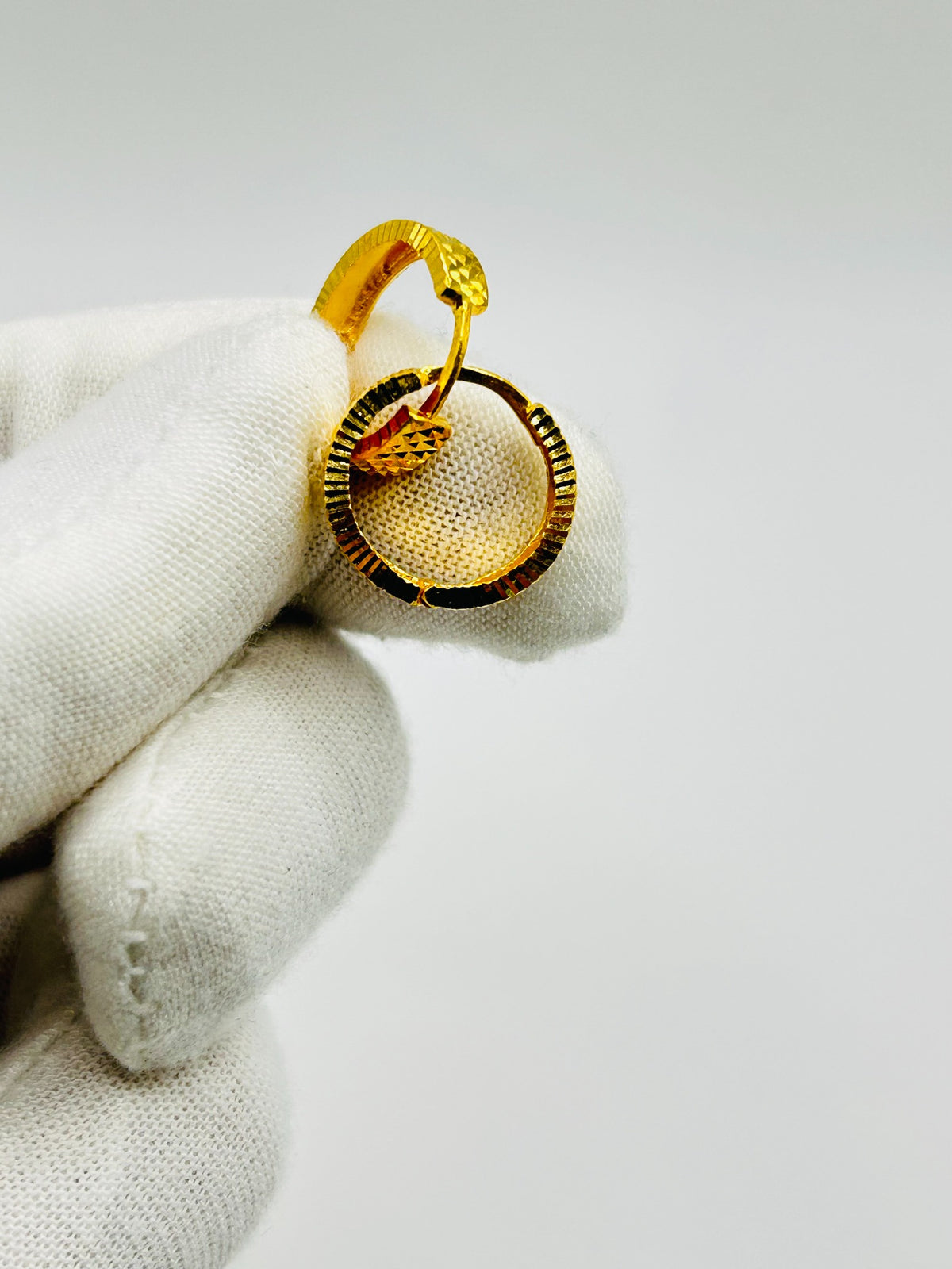 22ct Gold Hoop Earrings – 3.0g (Hallmarked)