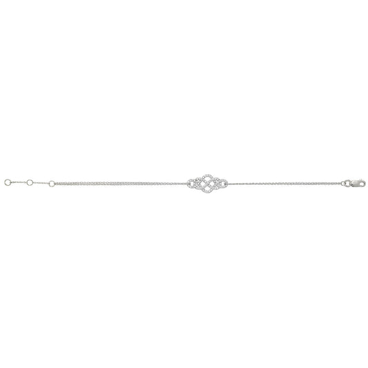 925 SILVER LADIES' CZ BRACELET