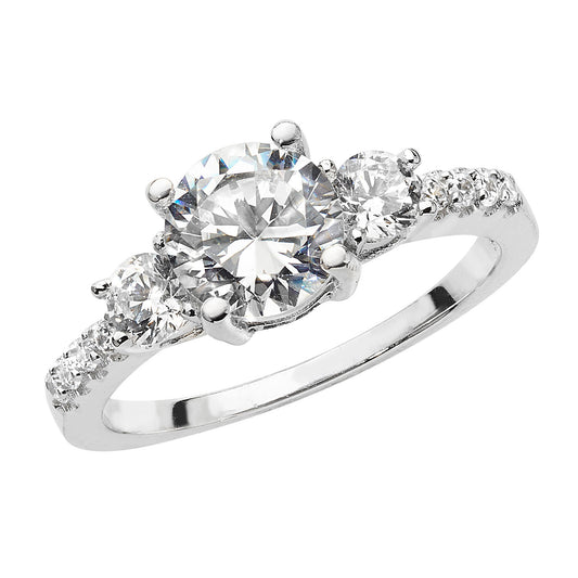 925 SILVER LADIES' CZ RING